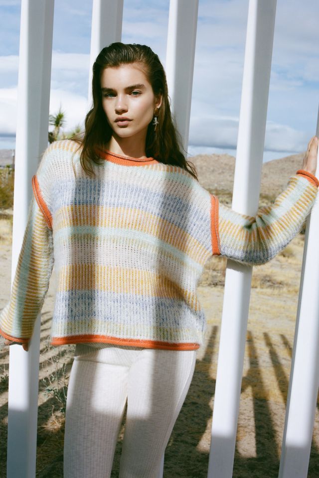 UO Marcia Mixed Knit Crew Neck Sweater #1