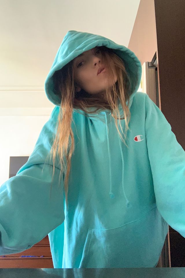 Champion Classic Logo Patch Hoodie Sweatshirt #1