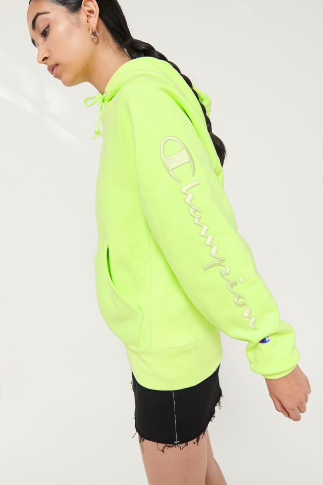 Champion UO Exclusive Script Sleeve Hoodie Sweatshirt