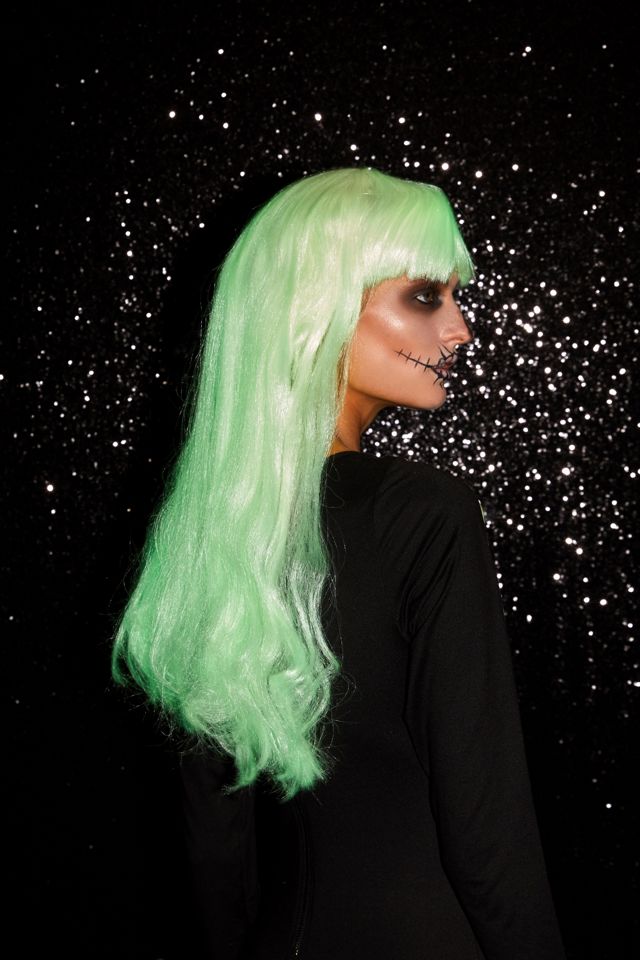Glow-In-The-Dark Wig Halloween Costume #1