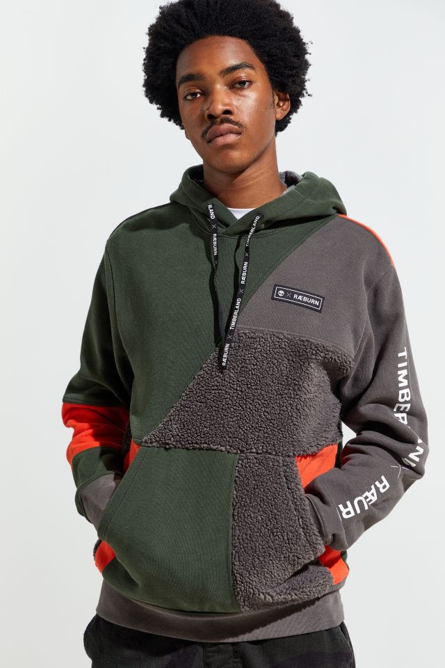 Timberland X Christopher Raeburn Pattern Blocked Hoodie Sweatshirt