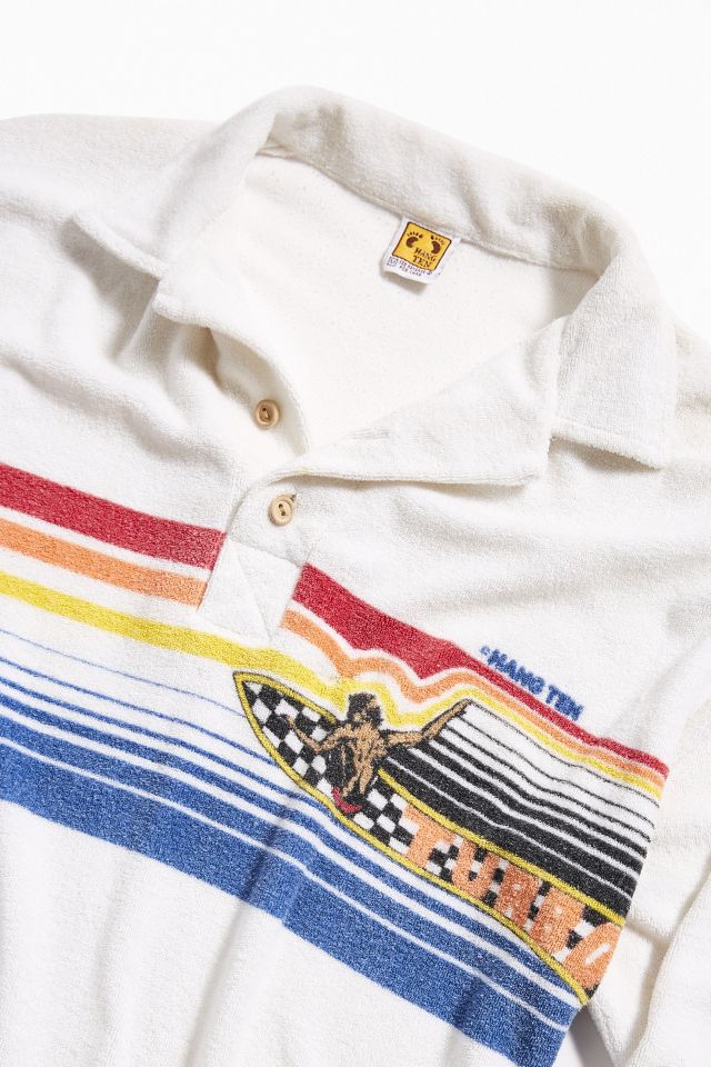 80's Rainbow Terry Cloth Tee — Pine Top Vintage