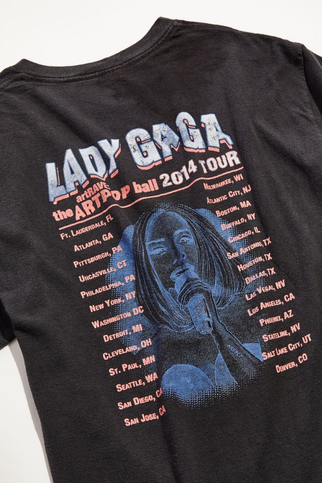 Vintage Lady Gaga 2014 The Artpop Ball Tour Tee   #4