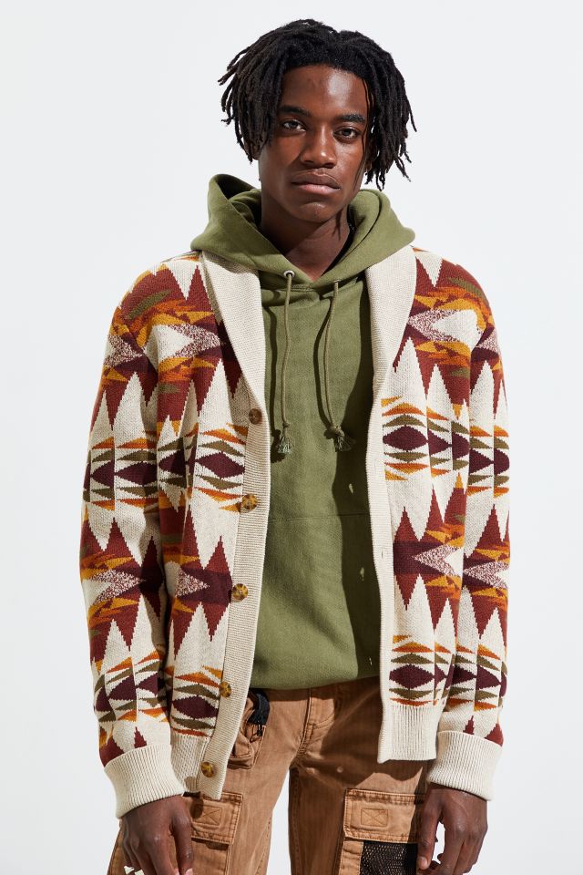 Pendleton shawl 2025 collar cardigan