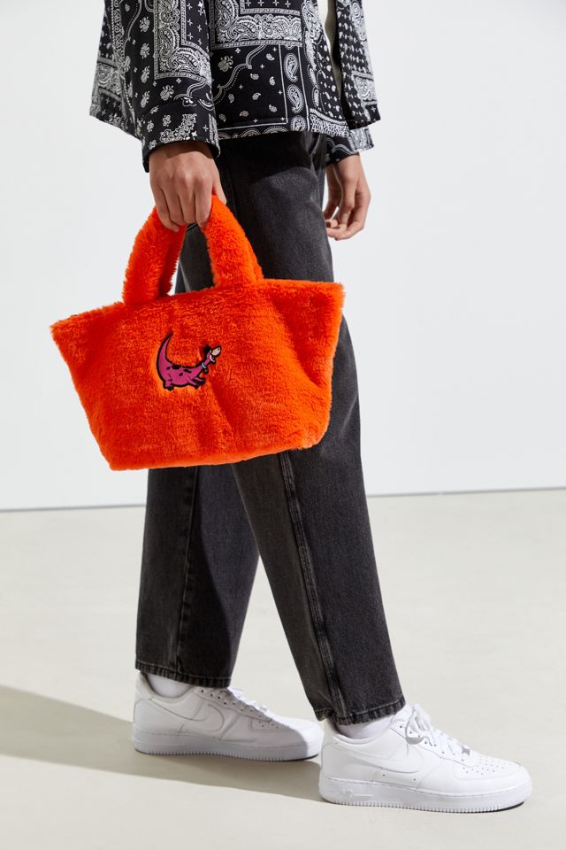 Lazy Oaf X Flintstones Fuzzy Dino Tote Bag #2