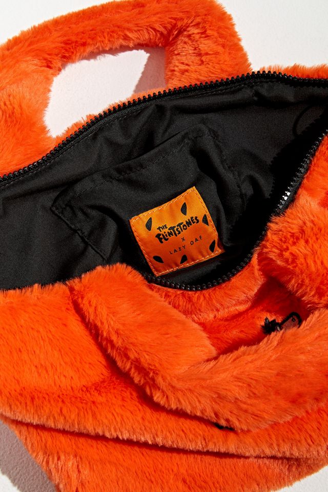 Lazy Oaf X Flintstones Fuzzy Dino Tote Bag #4
