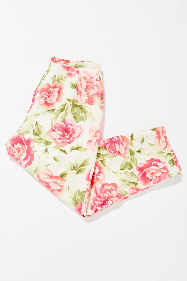 Vintage Rose Print Pant | Urban Outfitters