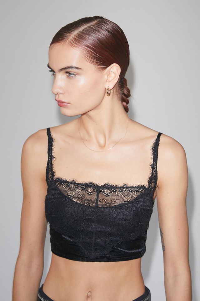 Out From Under This Is Love Lace Tie-Back Bra Top