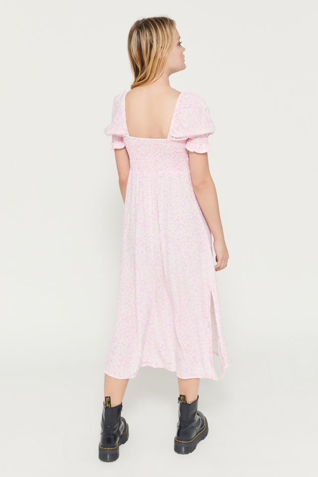 Faithfull The Brand Evelyn Floral Puff Sleeve Midi Dress #2