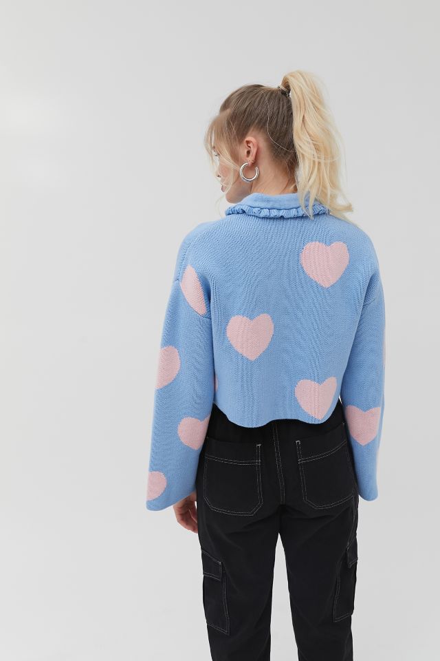 Lazy Oaf Love Me Forever Zip-Front Cardigan #1