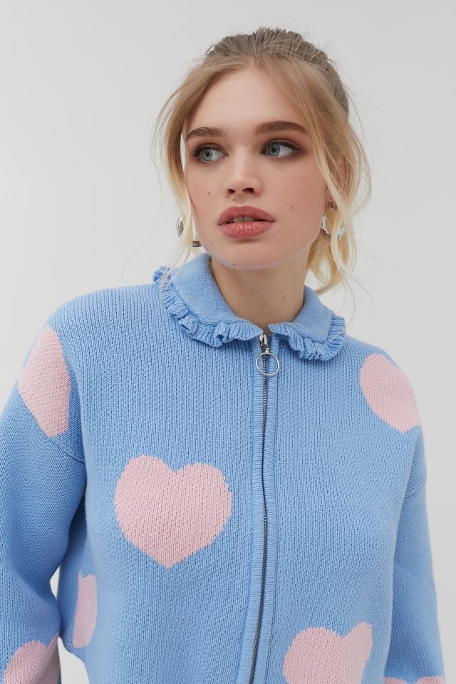 Lazy Oaf Love Me Forever Zip Front Cardigan