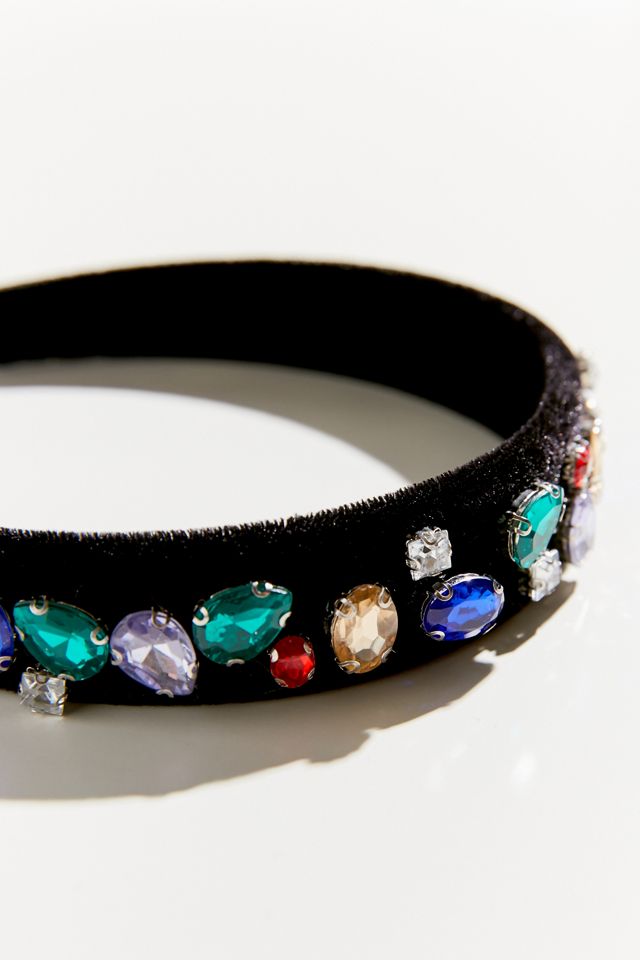 Embellished Velvet Headband #2