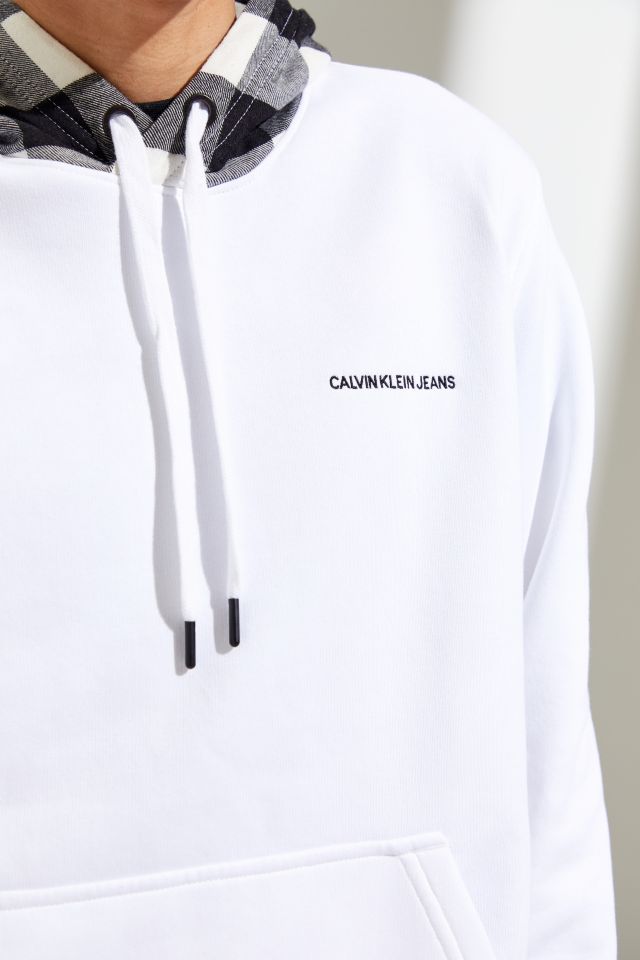Sweat à Capuche Calvin Klein à Carreaux Mélangés #1