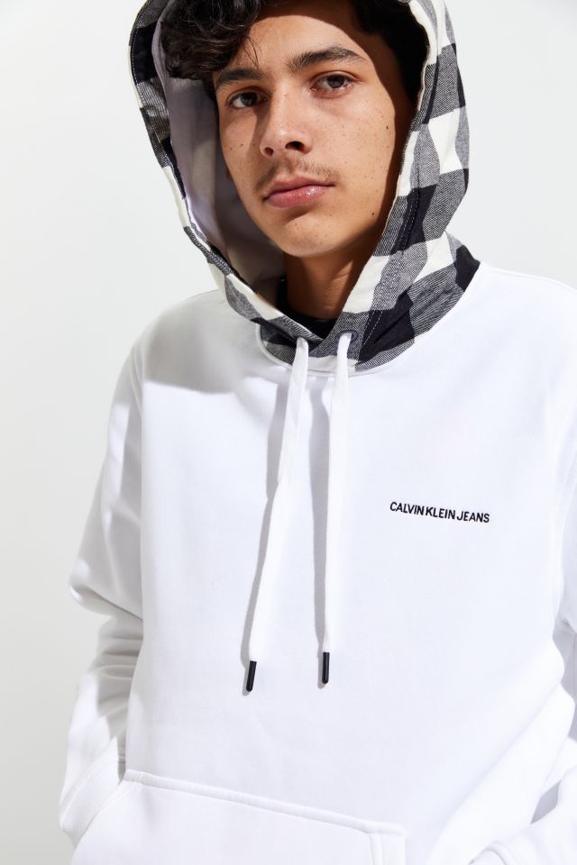 Sweat à Capuche Calvin Klein à Carreaux Mélangés #4