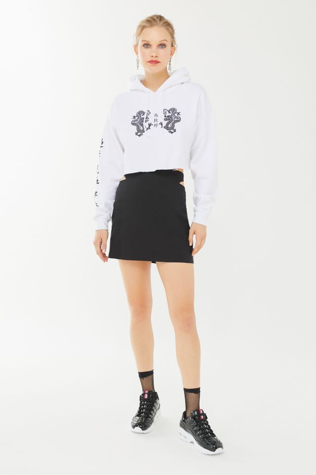 UO Mia High-Waisted Cutout Mini Skirt #3