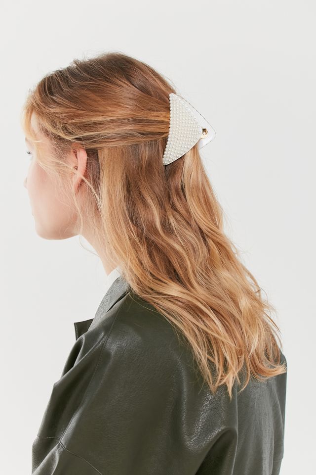 Pearl Triangle Claw Clip | Urban Outfitters Canada