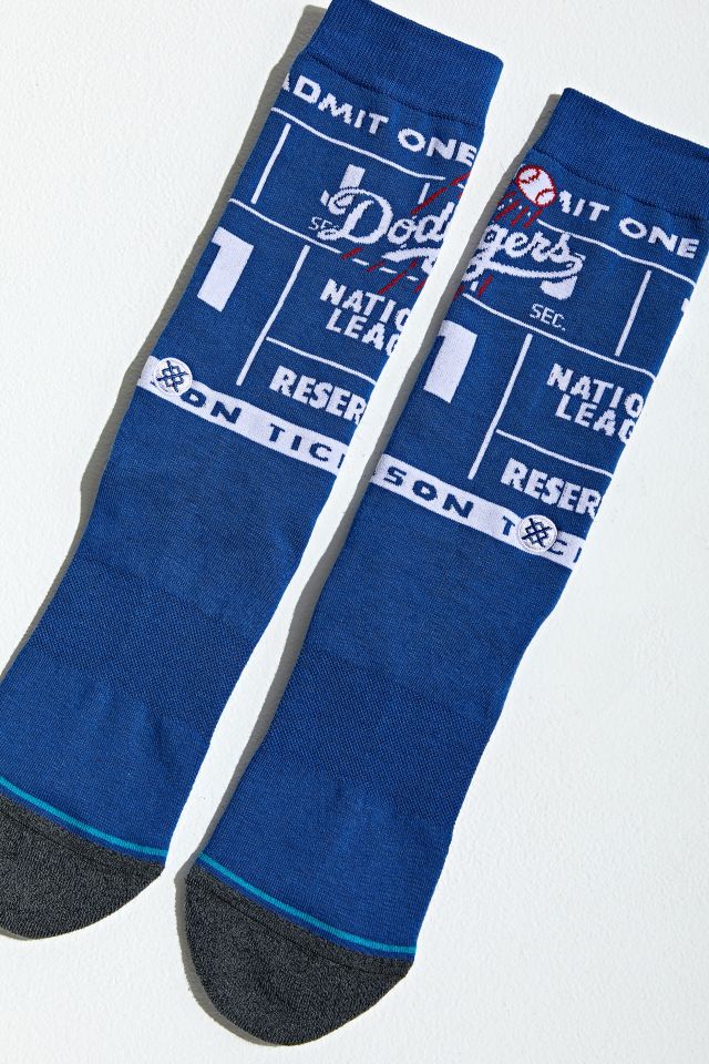Stance Los Angeles Dodgers Ticket Stub Crew Sock  #1