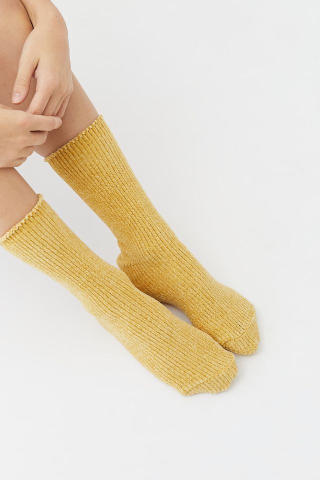 Chenille Plush Crew Sock #1