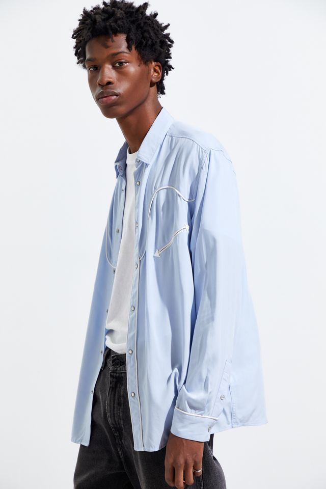 UO Western Rayon Button-Down Shirt  #3