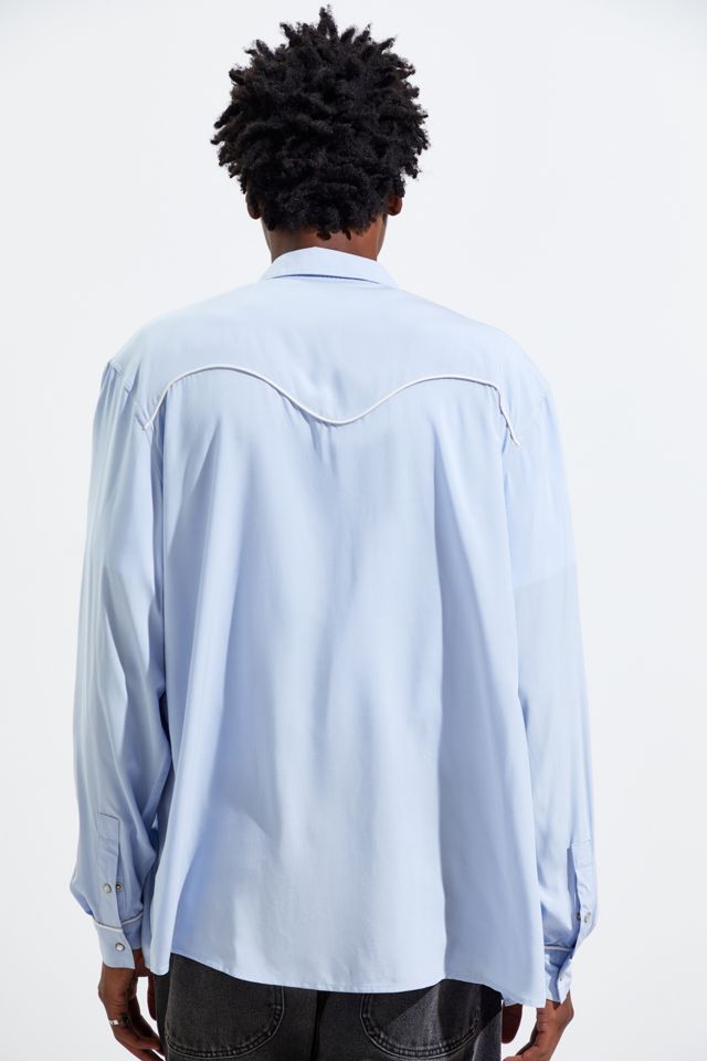 UO Western Rayon Button-Down Shirt  #4