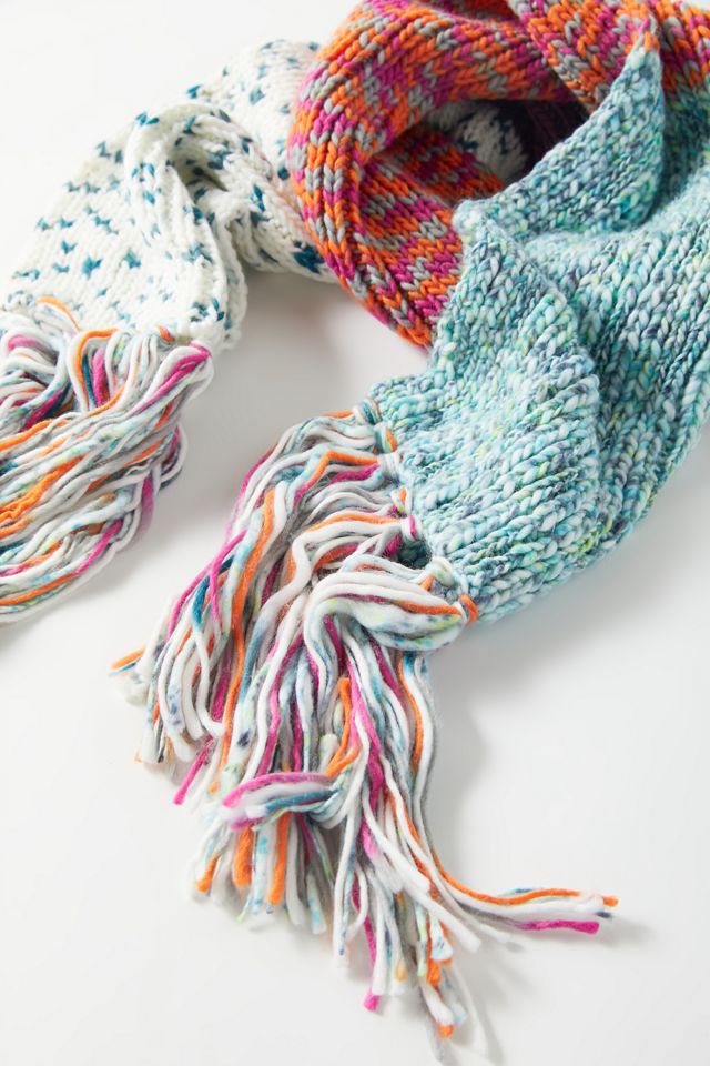 Mixed Print Scarf | Urban Outfitters