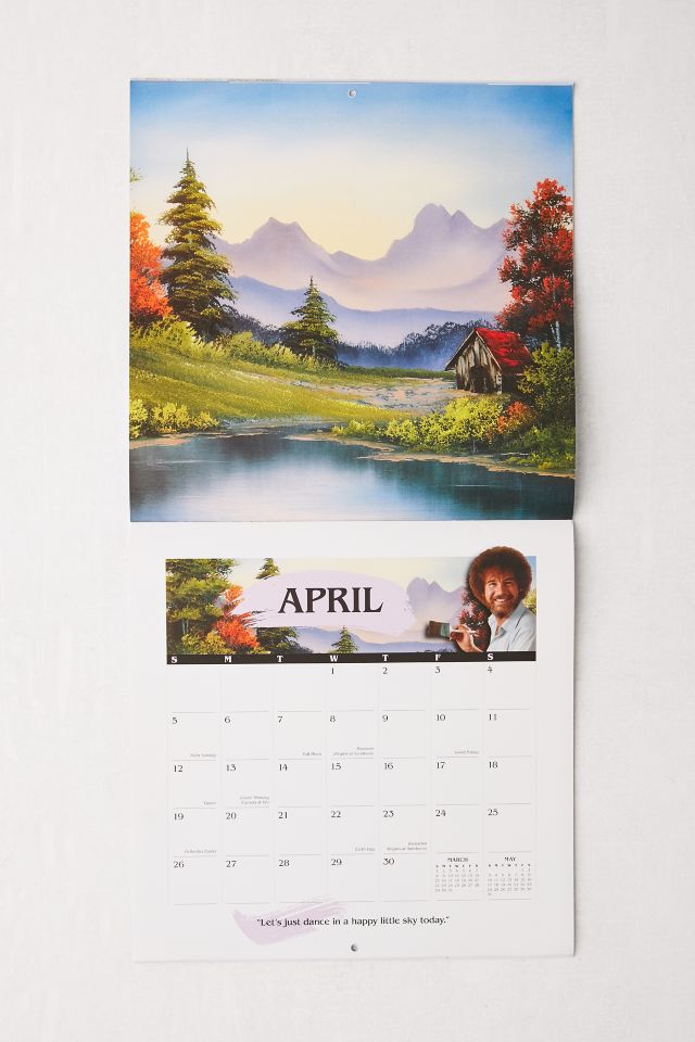 2020 Bob Ross 12-Month Wall Calendar #1
