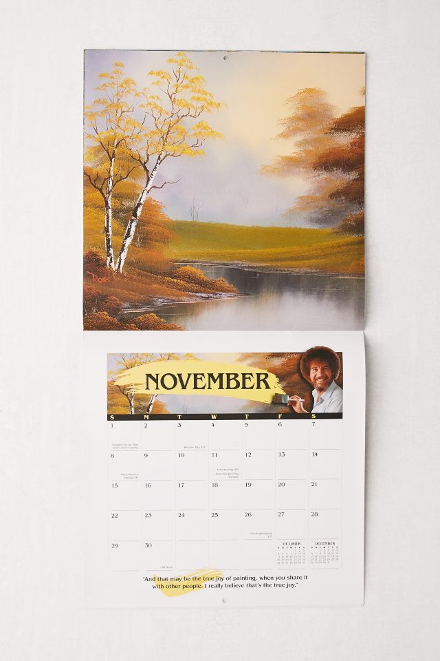 2020 Bob Ross 12-Month Wall Calendar #4