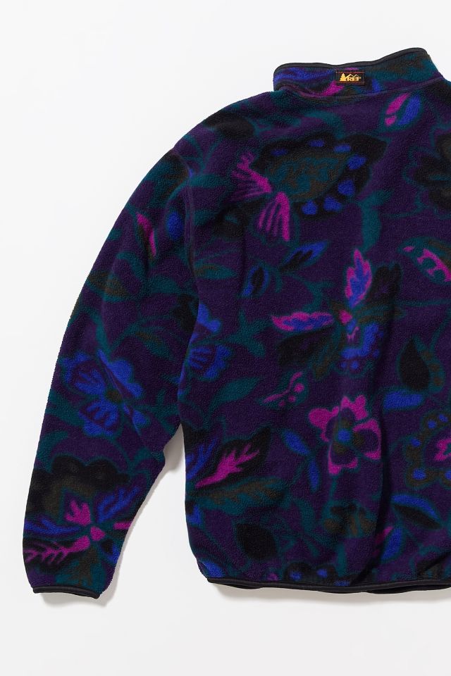 Vintage REI Floral Print Fleece Jacket  #1