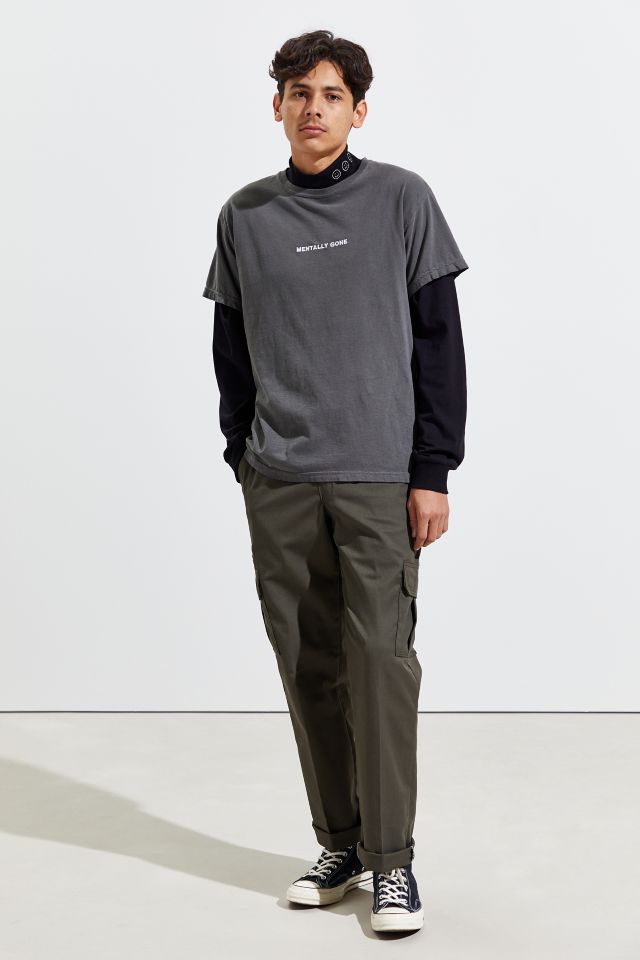 UO Embroidered Mock Neck Long Sleeve Shirt  #3