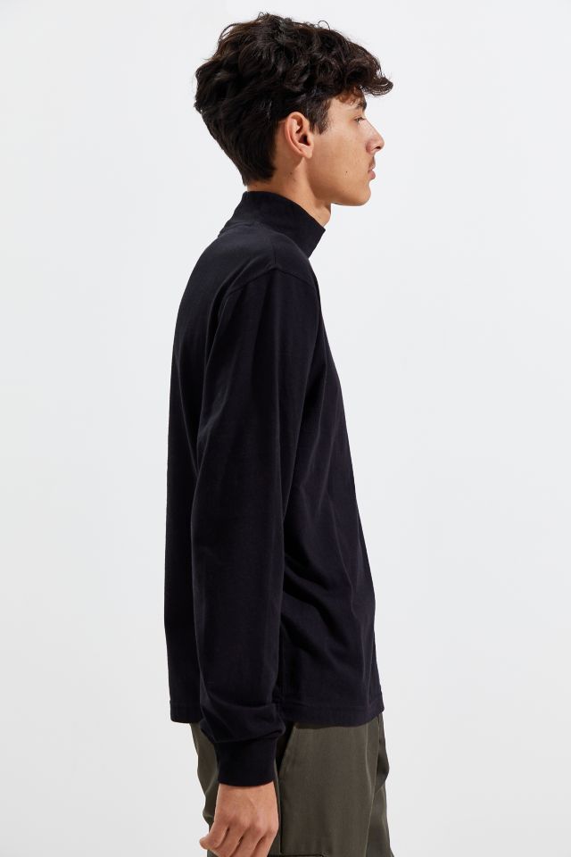 UO Embroidered Mock Neck Long Sleeve Shirt  #4