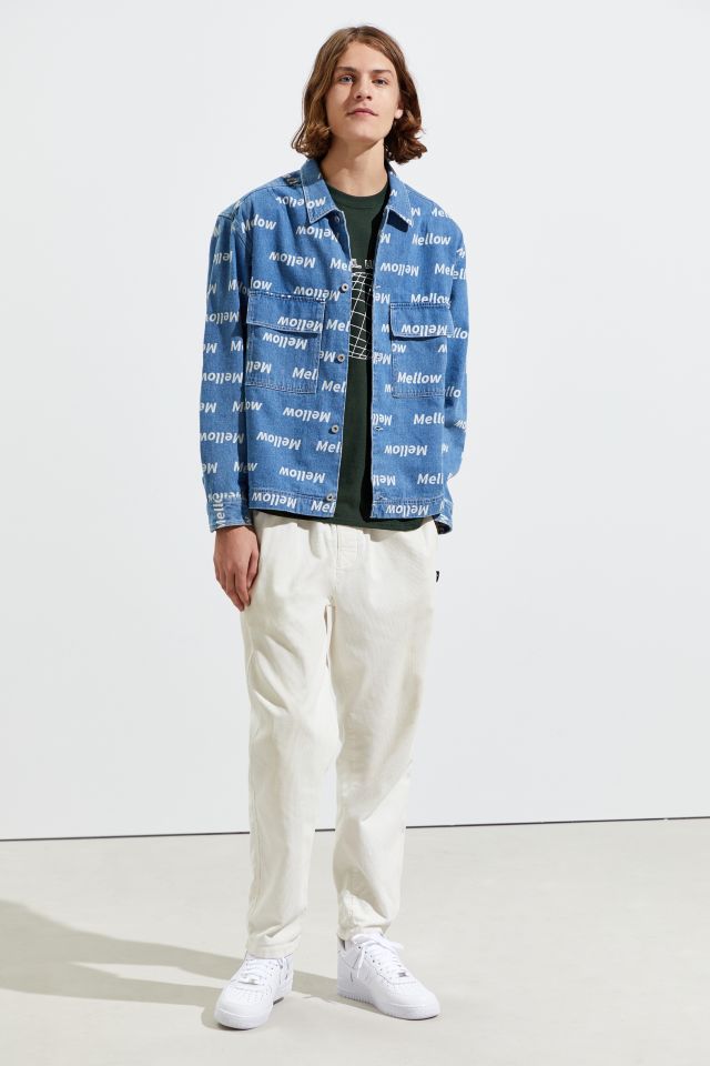 UO Text Print Button-Down Overshirt  #3