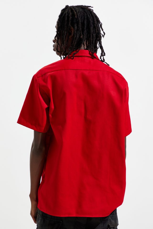 Dickies Patch Short Sleeve Button-Down Work Shirt #3