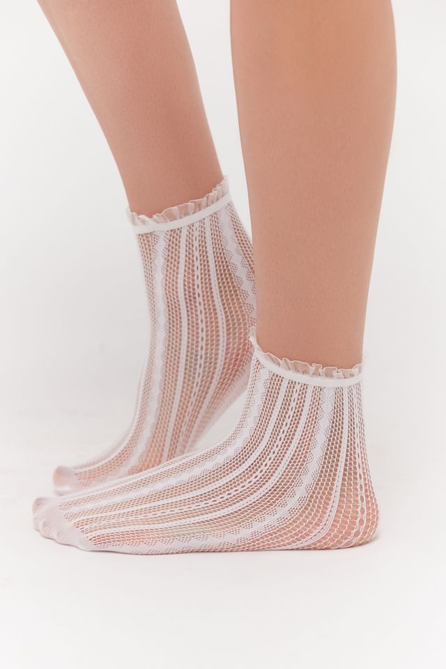 Sheer Striped Ankle Sock Urban Outfitters