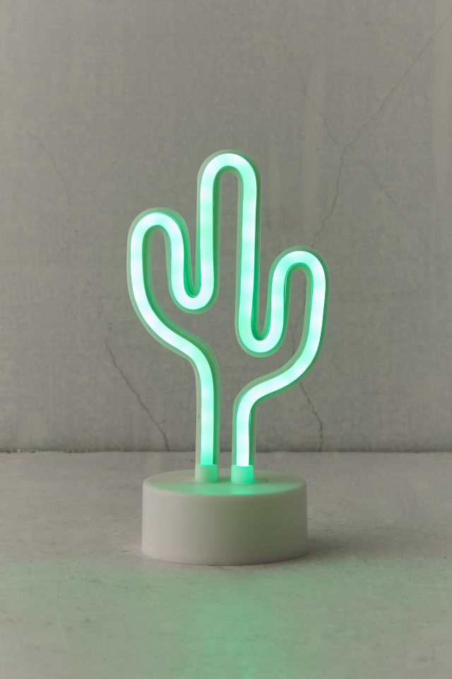 Mini lampe de table fluo à DEL cactus #1