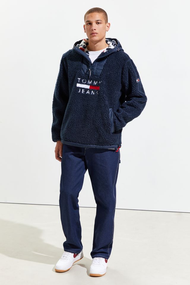 Tommy Jeans Sherpa Popover Hoodie Sweatshirt  #2