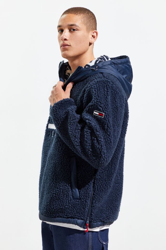 Tommy Jeans Sherpa Popover Hoodie Sweatshirt  #3