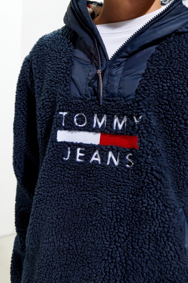 Tommy Jeans Sherpa Popover Hoodie Sweatshirt  #4