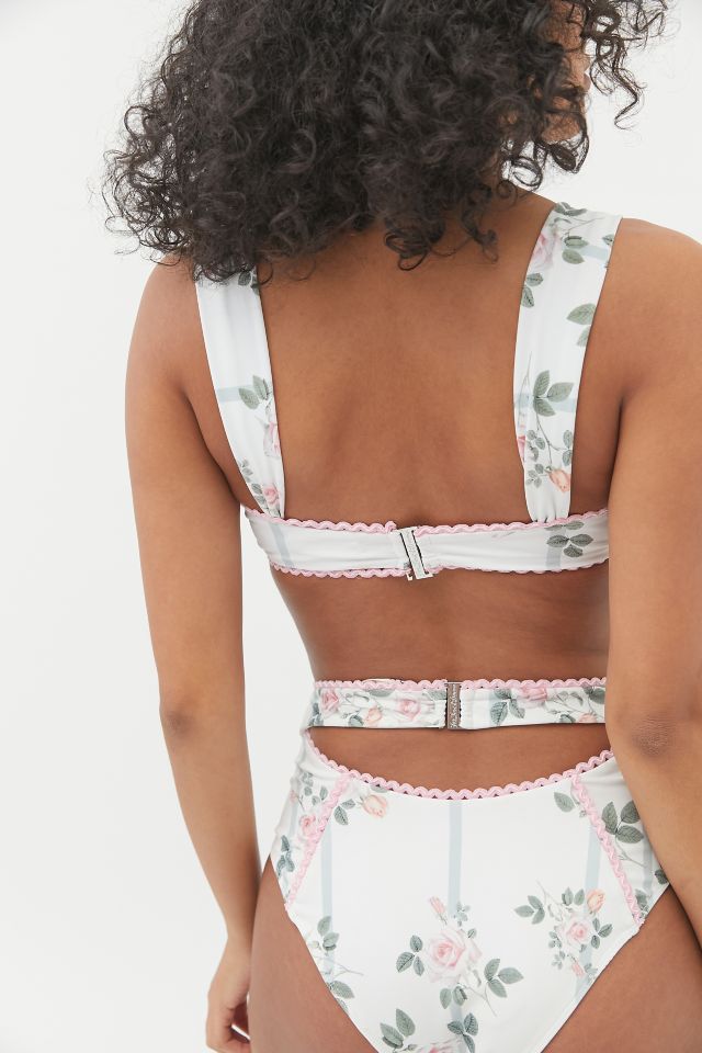 For Love & Lemons Rose Garden Underwire Bikini Top #2