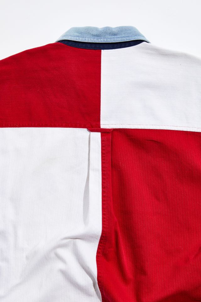 Vintage Chaps Red And White Stripe Oxford Shirt #2