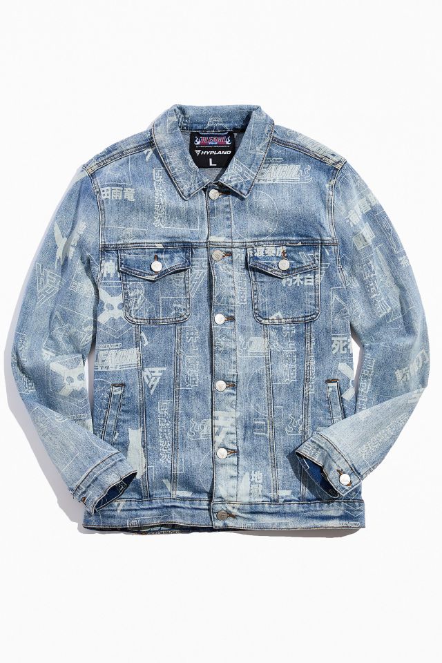 HYPLAND X Bleach Allover Print Denim Jacket | Urban Outfitters