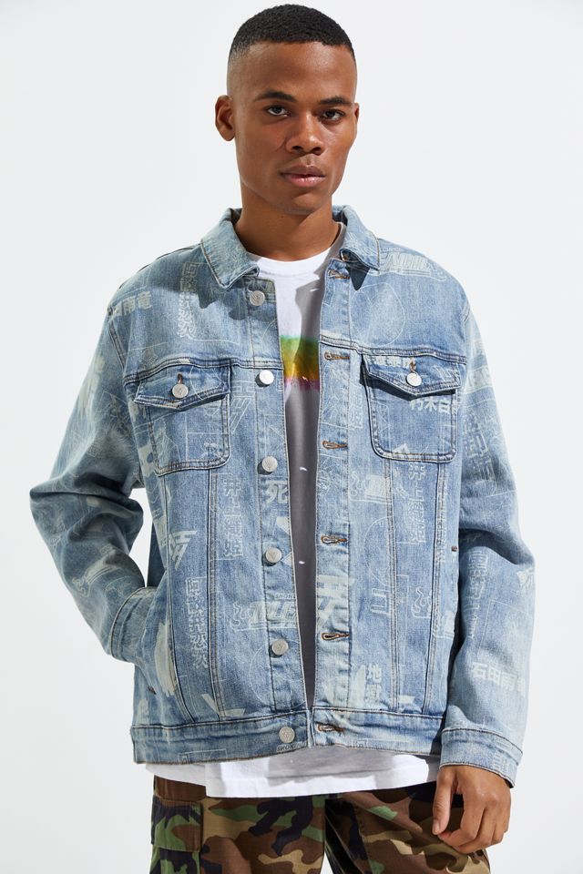 HYPLAND X Bleach Allover Print Denim Jacket | Urban Outfitters