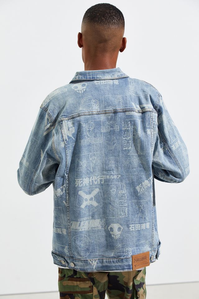 HYPLAND X Bleach Allover Print Denim Jacket | Urban Outfitters