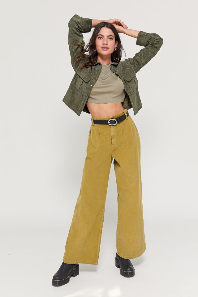 Urban Renewal Remnants Wide Leg Corduroy Trouser Pant | Urban Outfitters