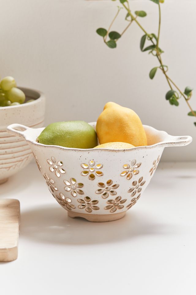 Daisy Ceramic Colander Urban Outfitters