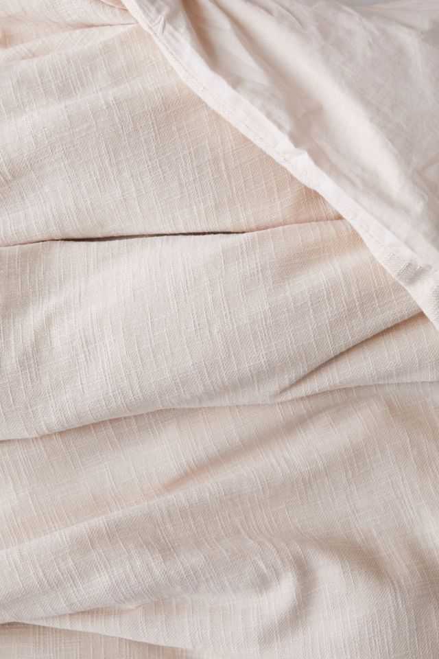 Luna Fringe Washed Slub Duvet Cover #3