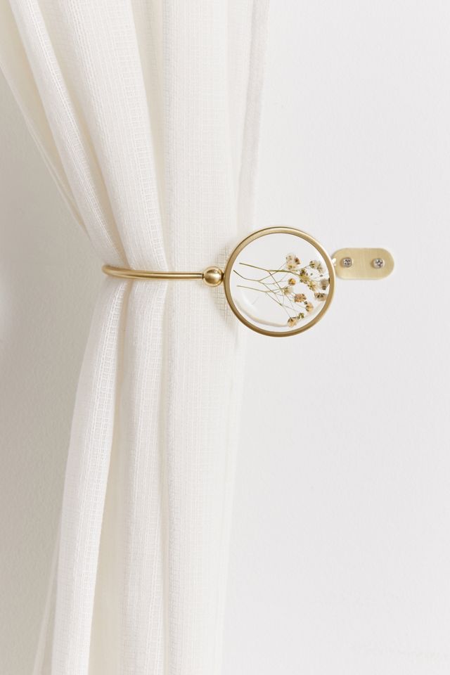 2x Flower Alloy Home Curtain Holdback Wall Tie Back Hooks Hanger #MI guo76 