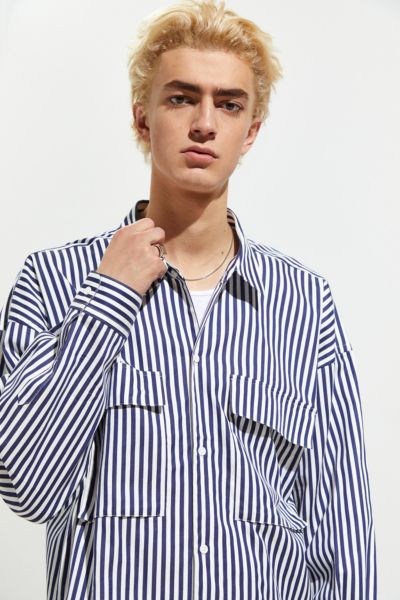 Monkey Time Stripe Button-Down Shirt | Urban Outfitters