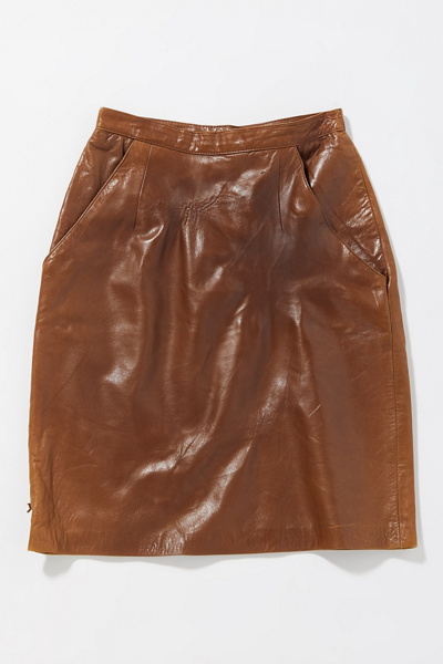 Urban Classics Damen Rock Ladies Synthetic Leather Midi Skirt black S
