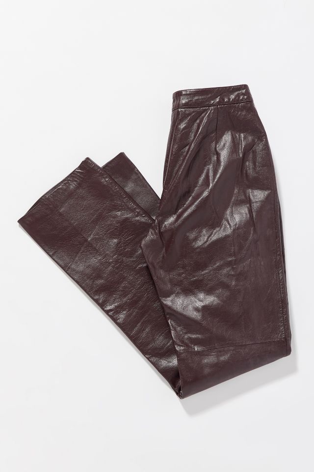 Vintage Brown Leather Pant #1