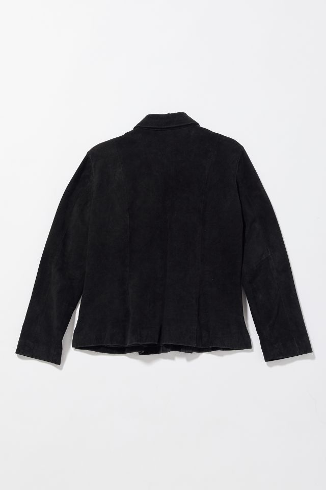 Vintage Suede Zip-Up Jacket #1